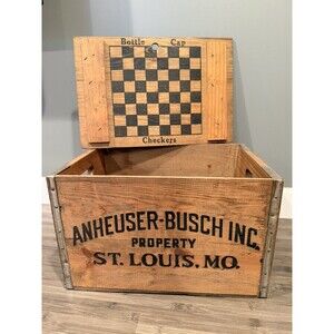 Vintage Anheuser Busch Budweiser Beer Crate